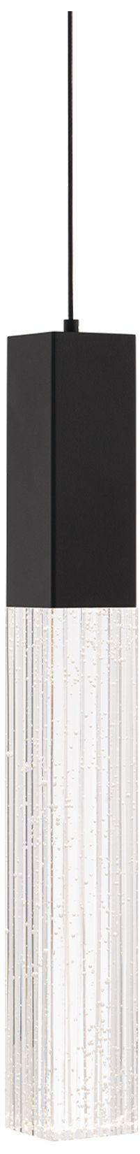 Cinema 16"H x 2"W 1-Light Mini-Pendant in Black