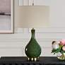 3_Cinnabar Road 23 1/2" High Emerald Green Ceramic Table Lamp more views