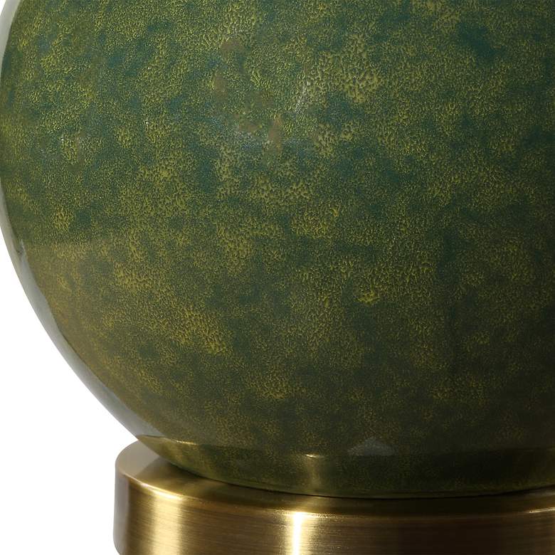 Image 4 Cinnabar Road 23 1/2" High Emerald Green Ceramic Table Lamp more views