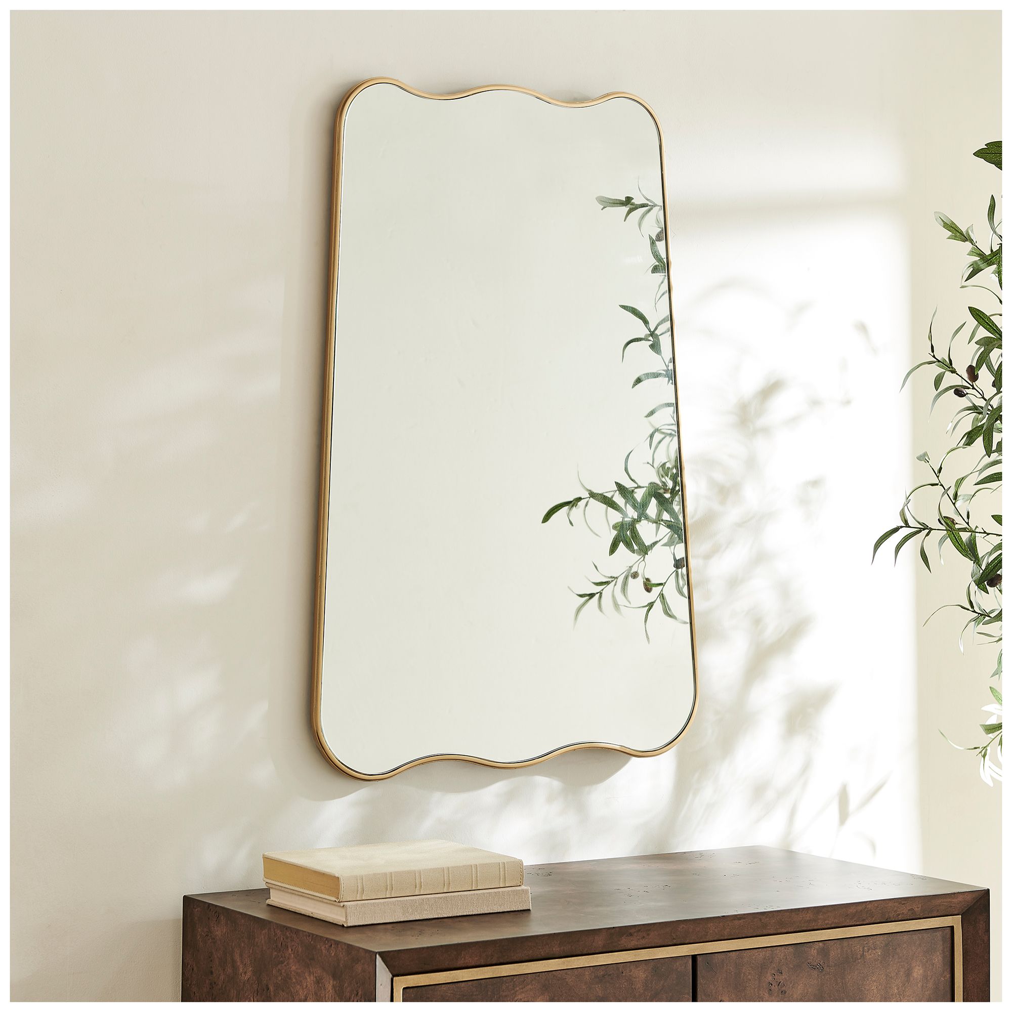 Image 4 Cinnabar Road 24" W x 36" H Warm Gold Framed Mirror more views