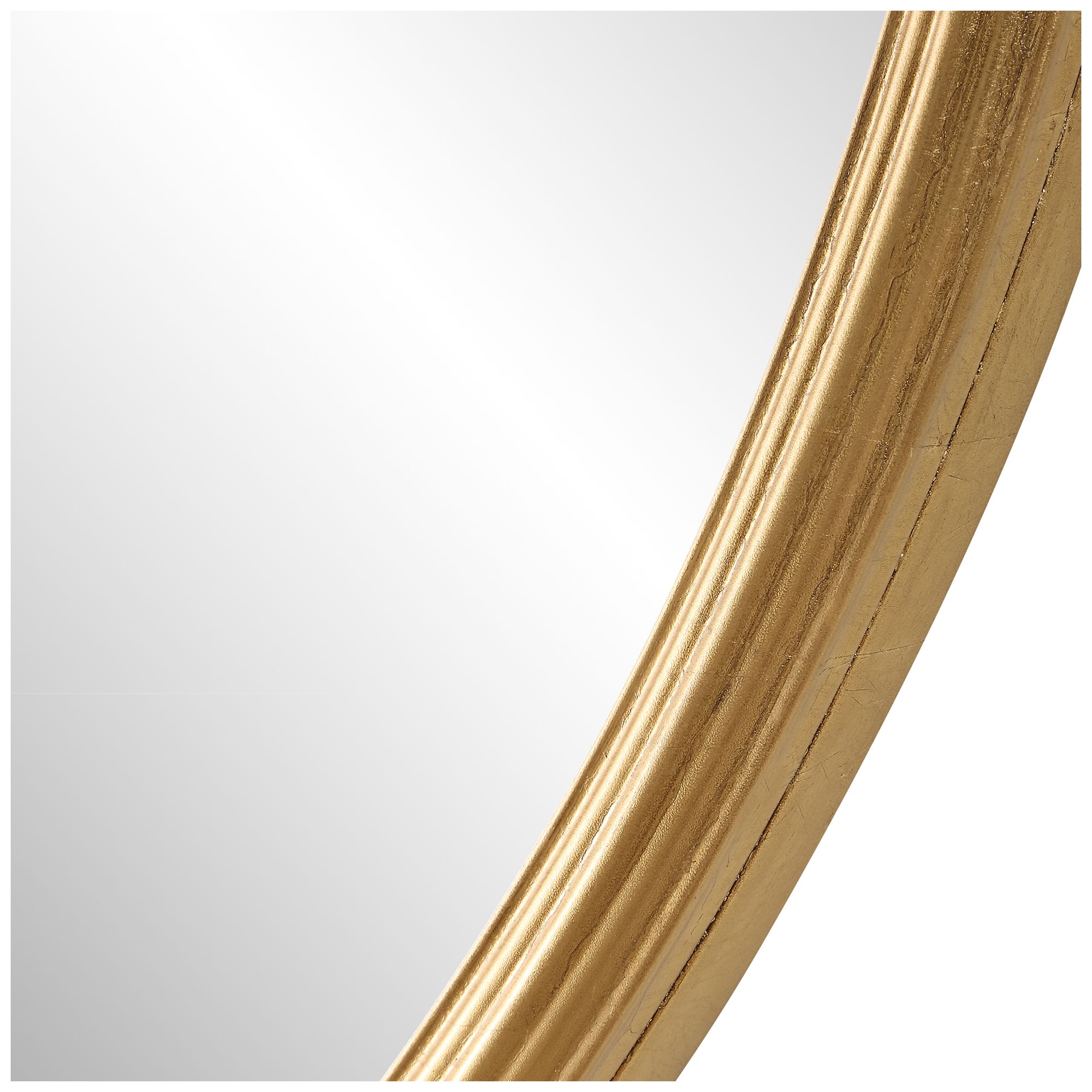 Image 5 Cinnabar Road 34" Round Gold Metal Mirror more views