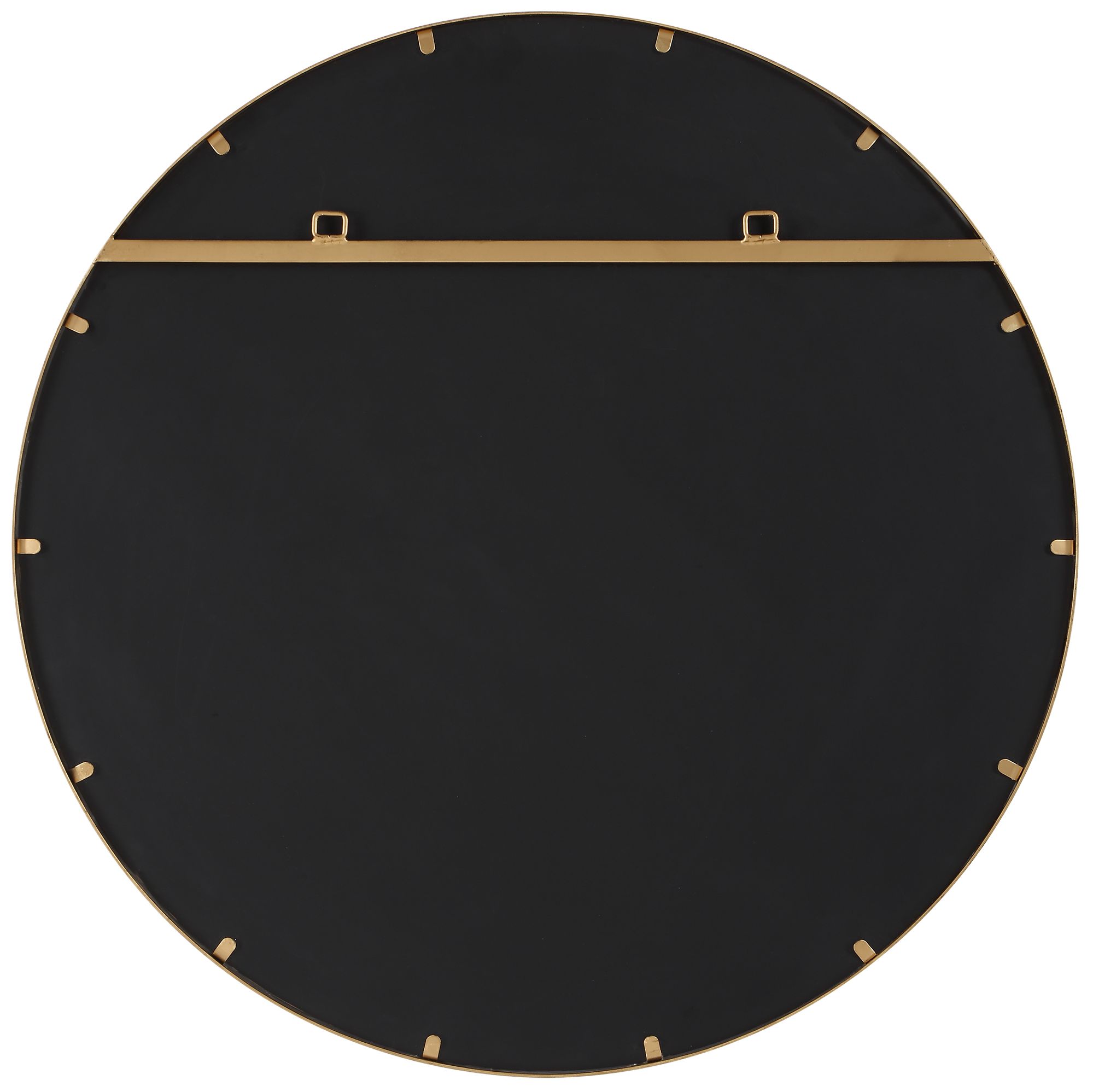 Image 6 Cinnabar Road 34" Round Gold Metal Mirror more views