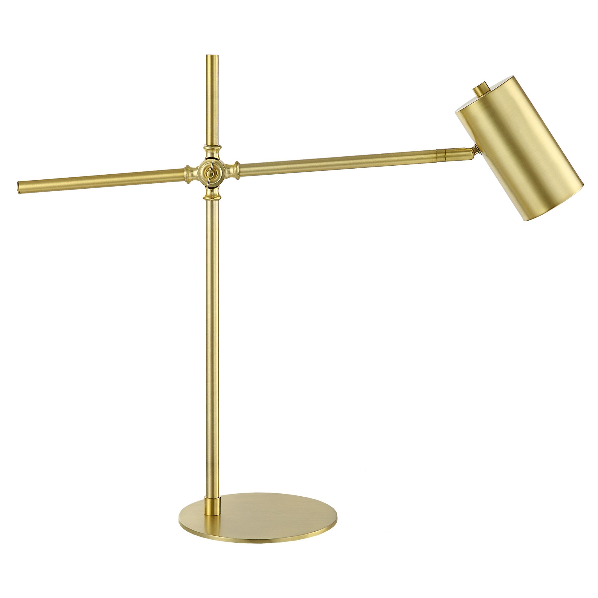 Image 4 Cinnabar Road Aledo Brushed Gold Adjustable Desk Lamp more views