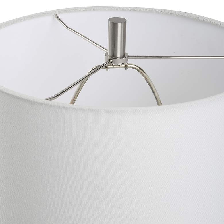 Image 6 Cinnabar Road Alpine White Ceramic Accent Table Lamp more views