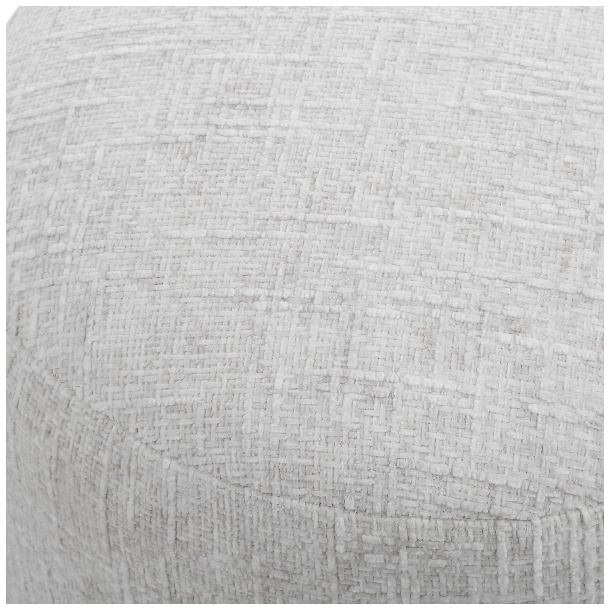 Image 3 Cinnabar Road Alta 18" High Off White Upholstered Ottoman more views