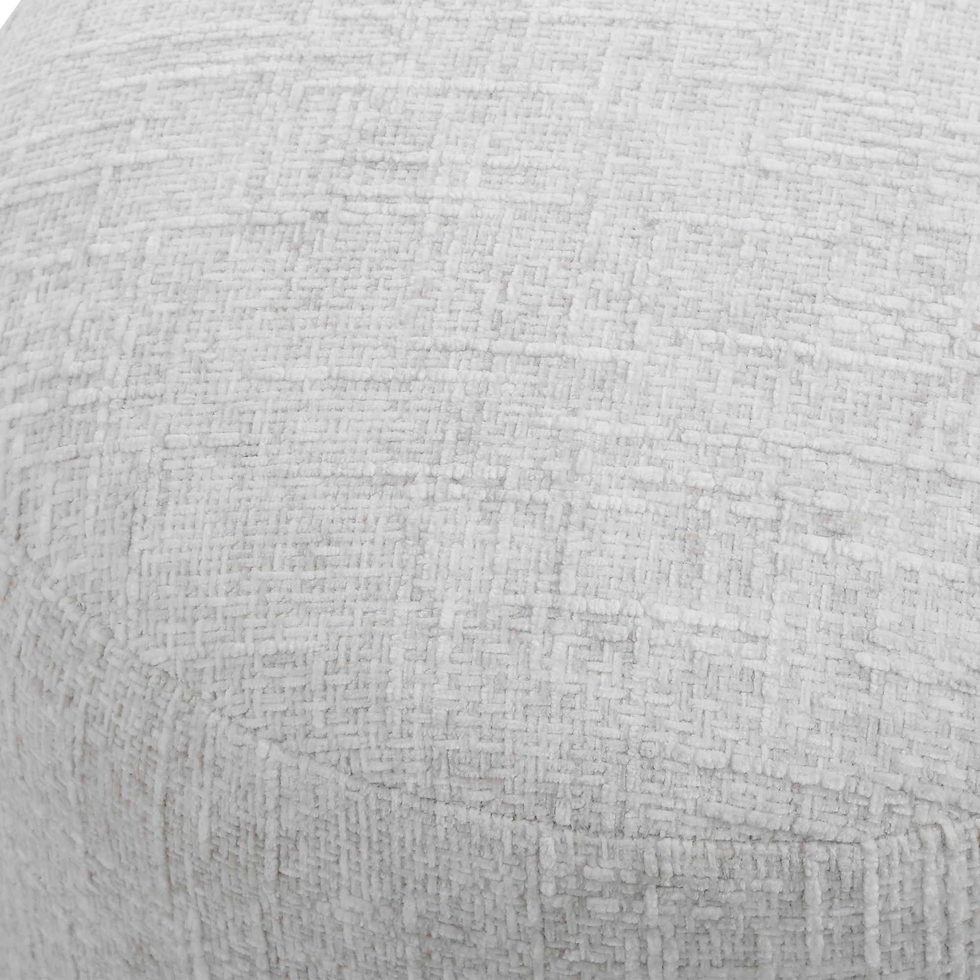Image 4 Cinnabar Road Alta 18" High Off White Upholstered Ottoman more views