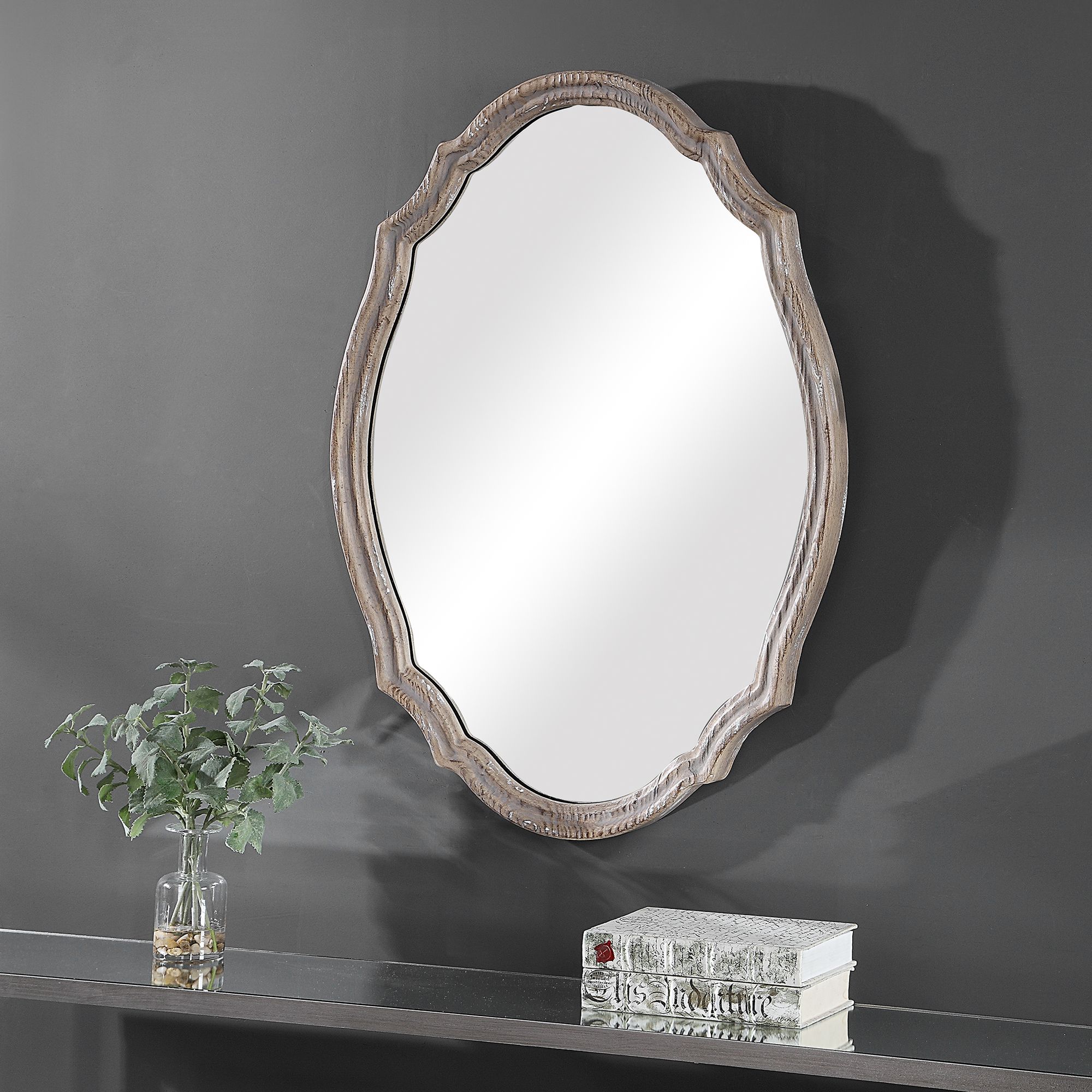 Image 5 Cinnabar Road Amador Natural Wood 24" x 34" Wall Mirror more views