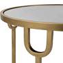 5_Cinnabar Road Amarillo 17 1/4"W Antiqued Gold 2-Tier Side Table more views