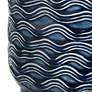 4_Cinnabar Road Ami Blue Wavy Ceramic Table Lamp more views