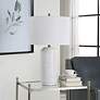 3_Cinnabar Road Ami White Wavy Ceramic Table Lamp more views