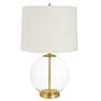 2_Cinnabar Road Aransas Clear Glass and Gold Accent Table Lamp