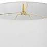 5_Cinnabar Road Aransas Clear Glass and Gold Accent Table Lamp more views