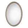 2_Cinnabar Road Arden Metallic Silver 22" x 32" Oval Wall Mirror