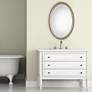 3_Cinnabar Road Arden Metallic Silver 22" x 32" Oval Wall Mirror more views