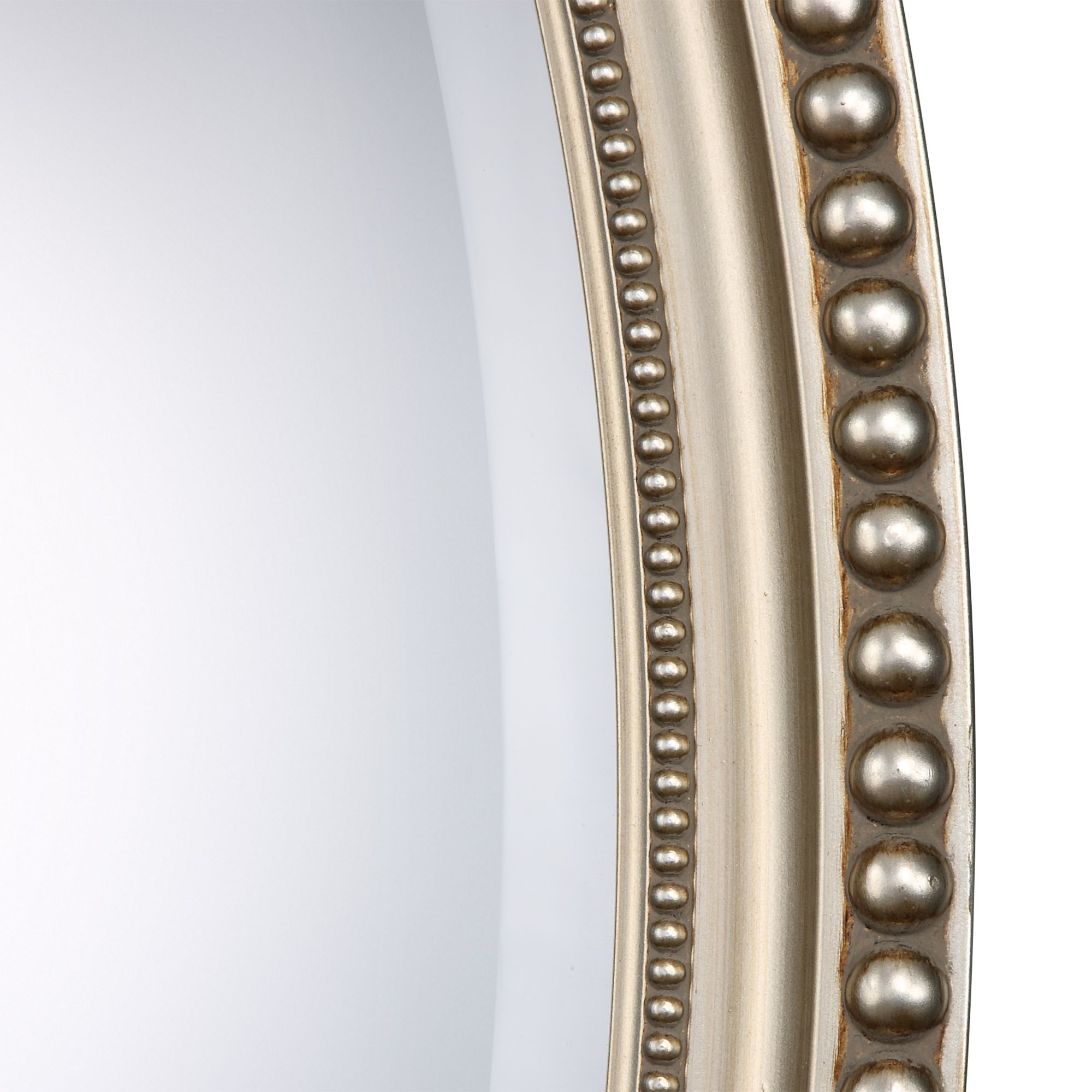 Image 5 Cinnabar Road Arden Metallic Silver 22" x 32" Oval Wall Mirror more views