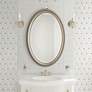 7_Cinnabar Road Arden Metallic Silver 22" x 32" Oval Wall Mirror more views