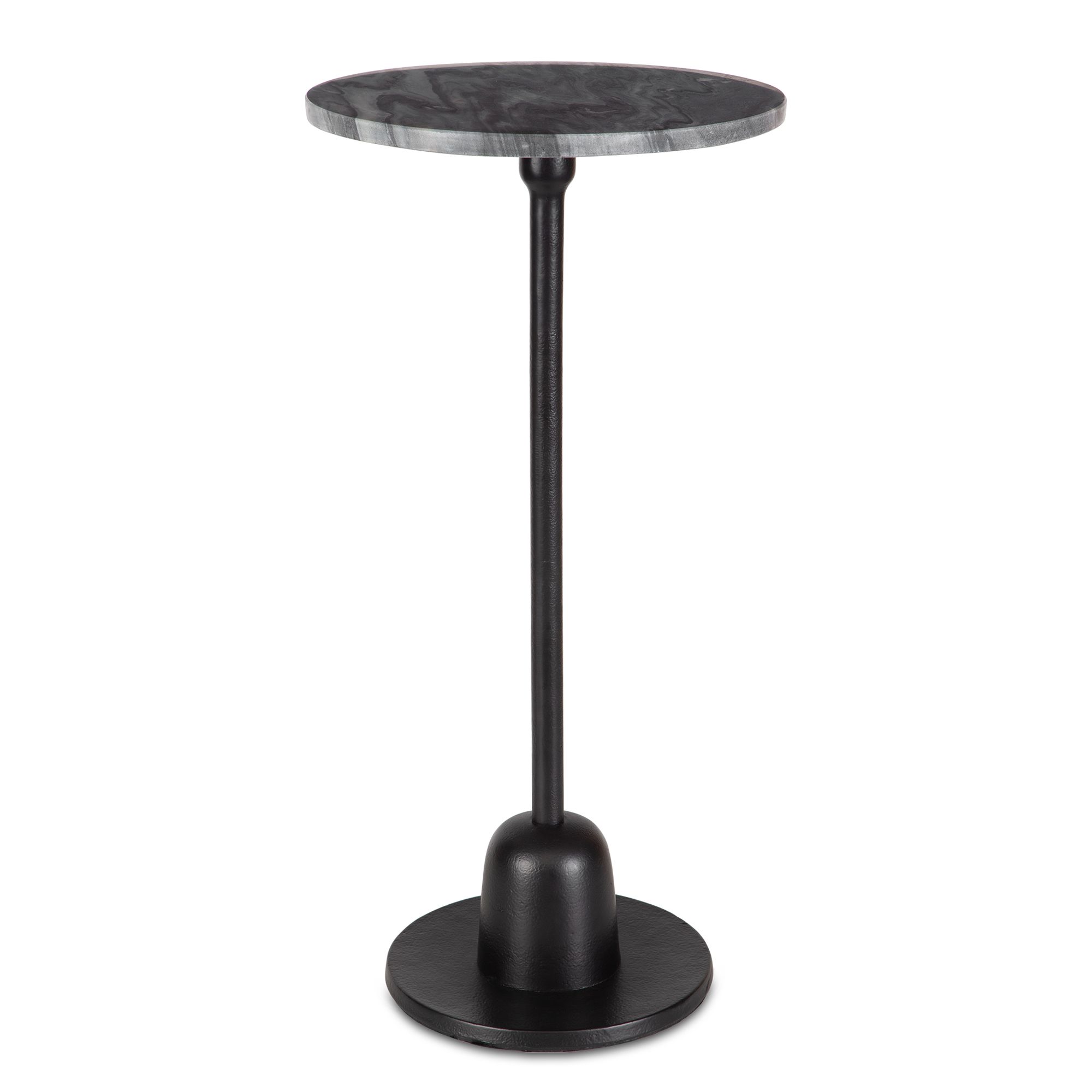 Thumbnail2 of Cinnabar Road Arlo 12" Wide Matte Black Round Accent Table