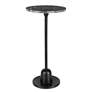 2_Cinnabar Road Arlo 12" Wide Matte Black Round Accent Table