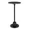 Cinnabar Road Arlo 12" Wide Matte Black Round Accent Table