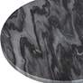3_Cinnabar Road Arlo 12" Wide Matte Black Round Accent Table more views