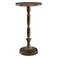 Cinnabar Road Astor 12" Wide Antique Brass Drink Table