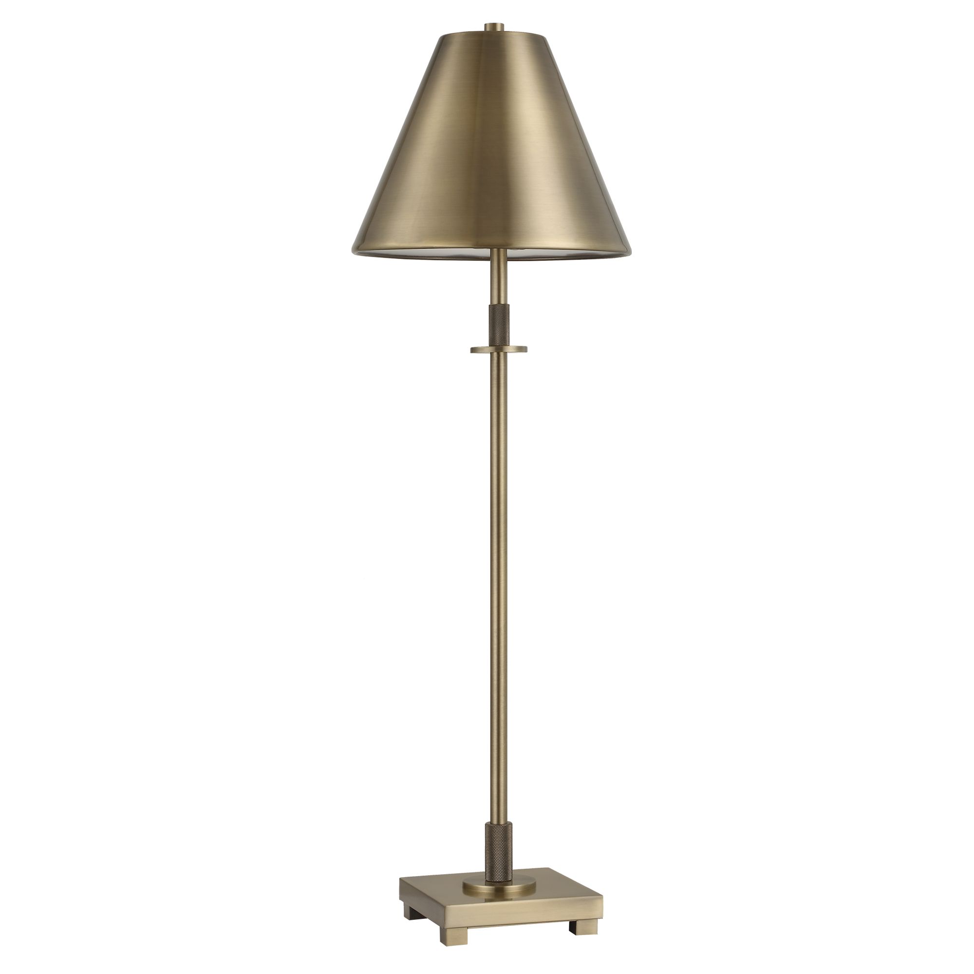 Image 2 Cinnabar Road Athens Antique Brass Buffet Table Lamp