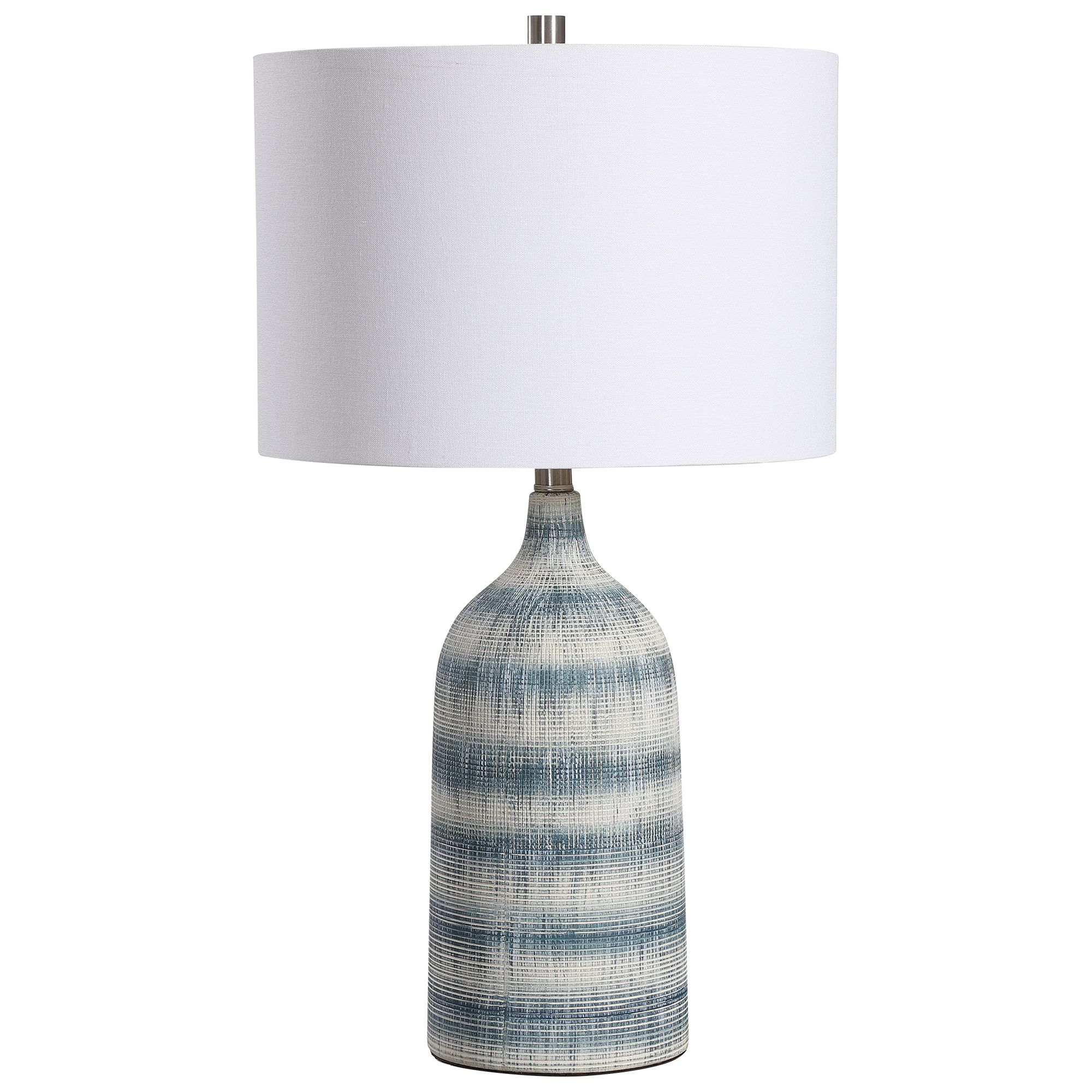 Cinnabar Road Austin Blue and White Ceramic Table Lamp