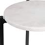 6_Cinnabar Road Ava Black and White Marble Accent Tables Set of 2 more views