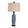 Cinnabar Road Azure Skies Blue Ceramic Table Lamp