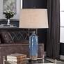 3_Cinnabar Road Azure Skies Blue Ceramic Table Lamp more views
