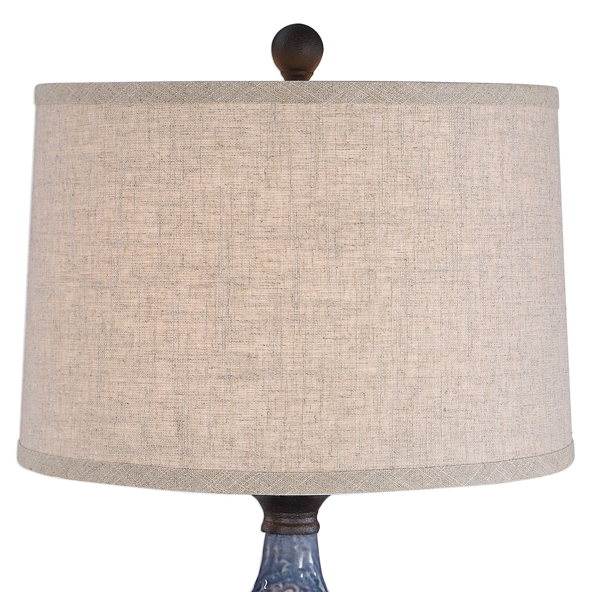 Cinnabar Road Azure Skies Blue Ceramic Table Lamp
