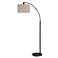 Cinnabar Road Bandera 68" High Black Arc Floor Lamp