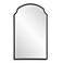 Cinnabar Road Belladore Satin Black 21 3/4" x 36" Wall Mirror
