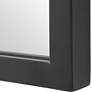 6_Cinnabar Road Belladore Satin Black 21 3/4" x 36" Wall Mirror more views