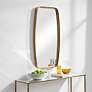 3_Cinnabar Road Bidwell Gold Leaf 20" x 40" Wall Mirror more views