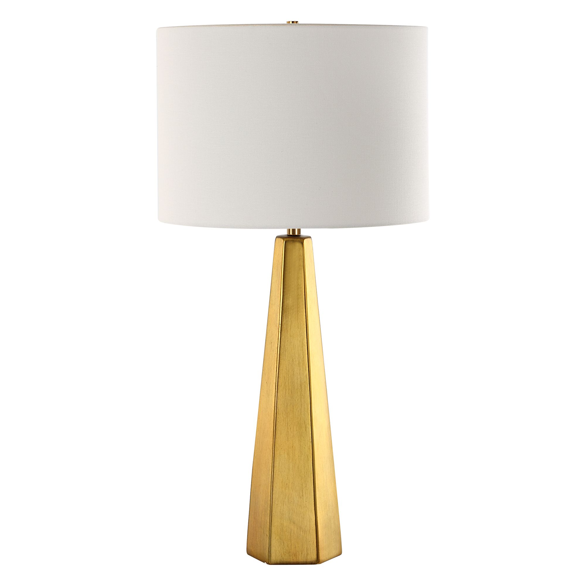 Cinnabar Road Bishop Gold Ceramic Table Lamp