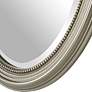 5_Cinnabar Road Byrd Metallic Silver Beaded 21" x 31" Wall Mirror more views