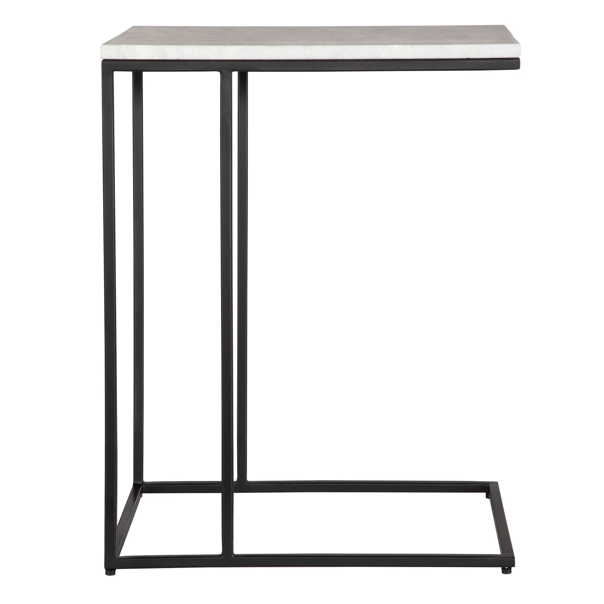 Cinnabar Road Calhoun 23"W Black and White Marble Accent Table