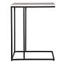 5_Cinnabar Road Calhoun 23"W Black and White Marble Accent Table more views