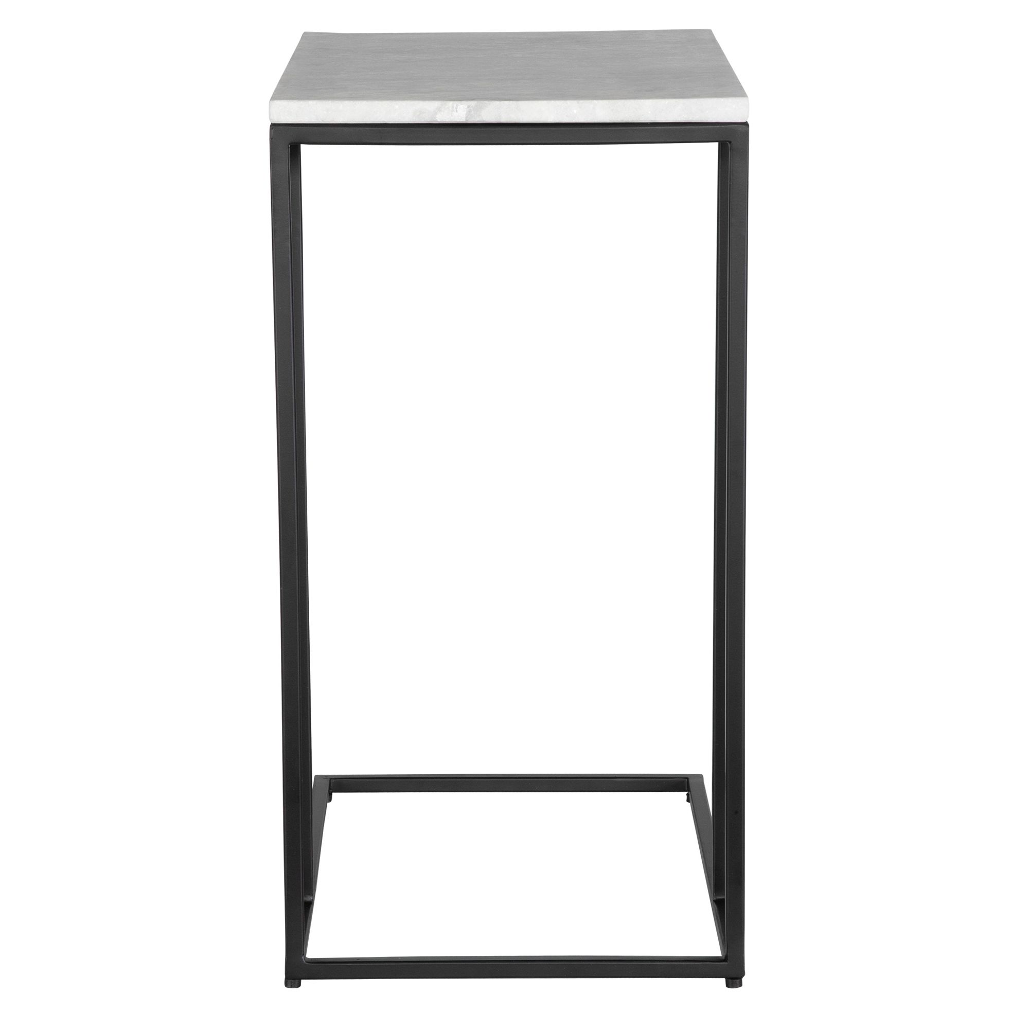 Cinnabar Road Calhoun 23"W Black and White Marble Accent Table