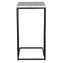 6_Cinnabar Road Calhoun 23"W Black and White Marble Accent Table more views