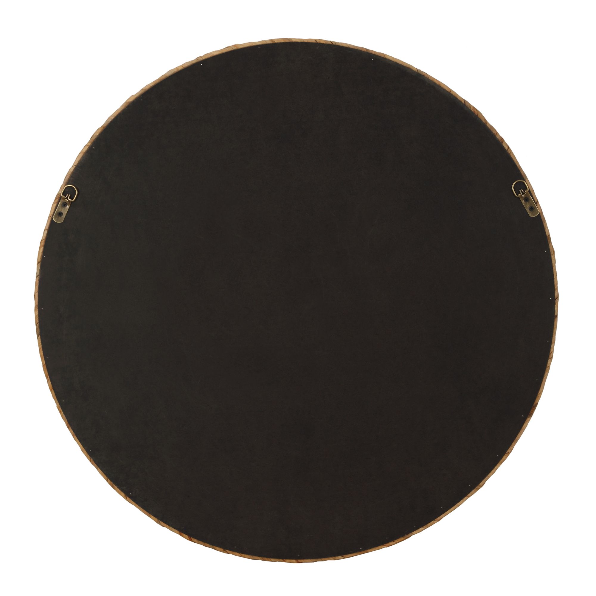 Image 6 Cinnabar Road Calliope Seagrass 31 3/4" Round Wall Mirror more views