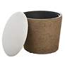 4_Cinnabar Road Camden 18 1/4"W Natural Fiber Rope Storage Stool more views