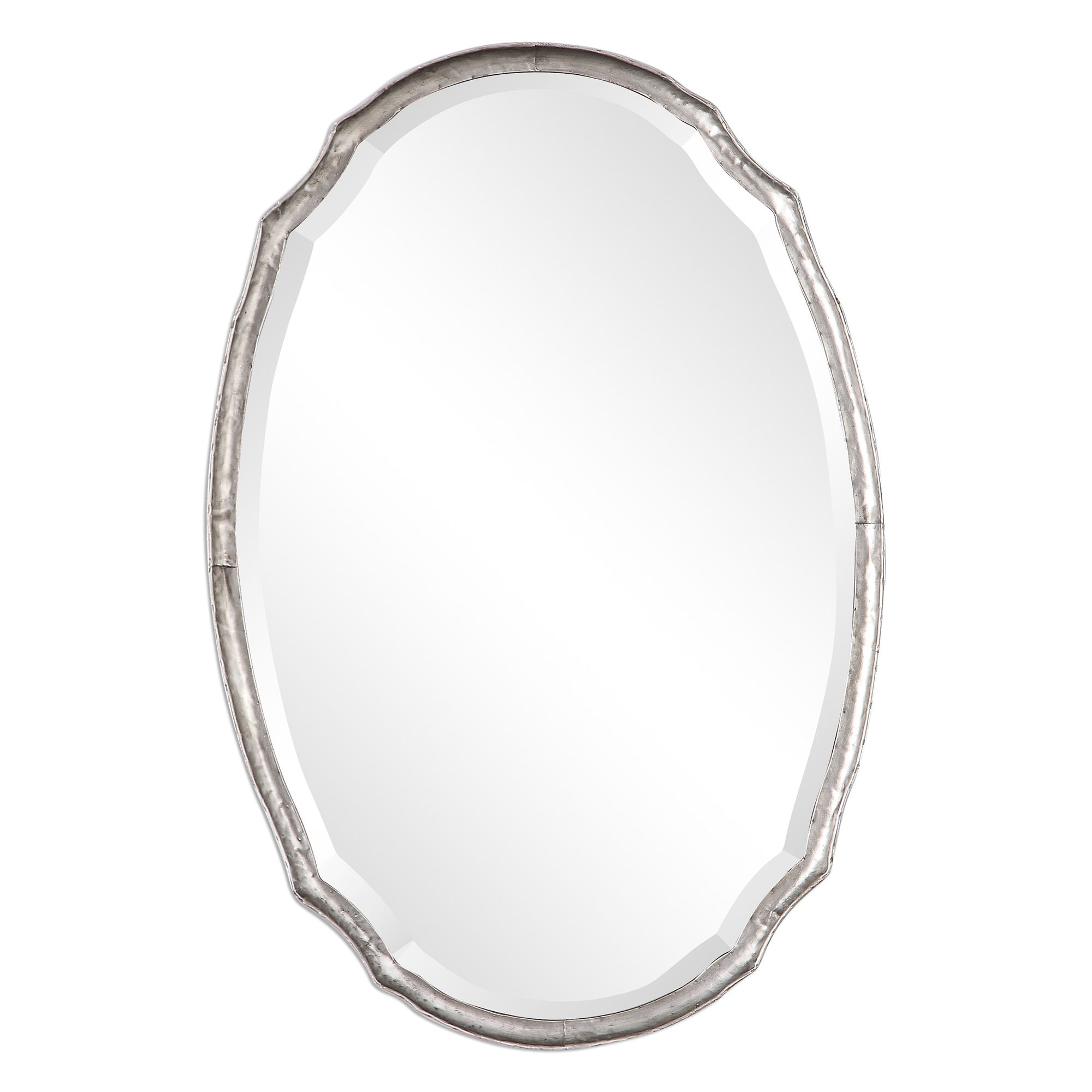 Image 2 Cinnabar Road Carmichael Silver 24" x 36" Oval Wall Mirror