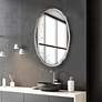 3_Cinnabar Road Carmichael Silver 24" x 36" Oval Wall Mirror more views