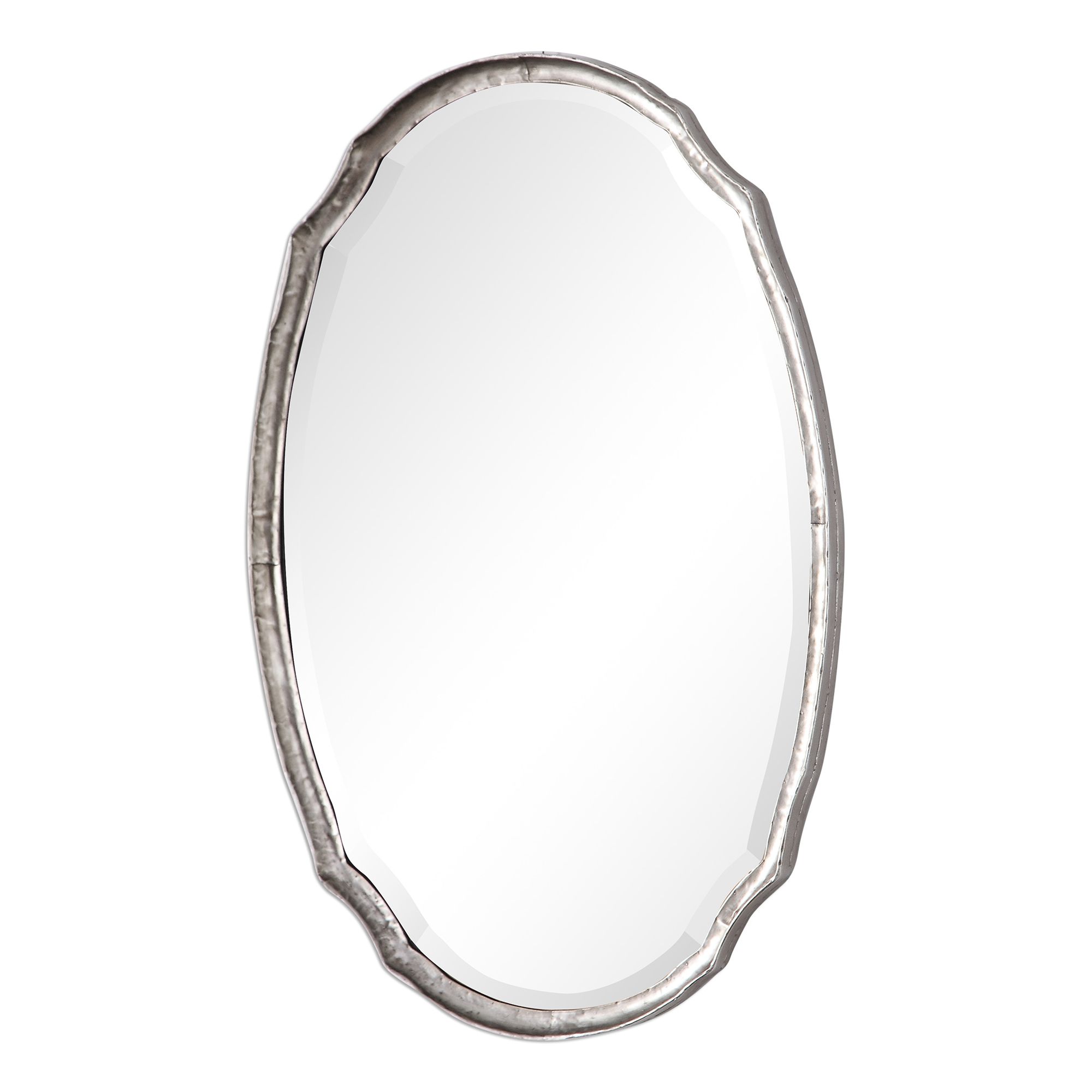 Image 4 Cinnabar Road Carmichael Silver 24" x 36" Oval Wall Mirror more views