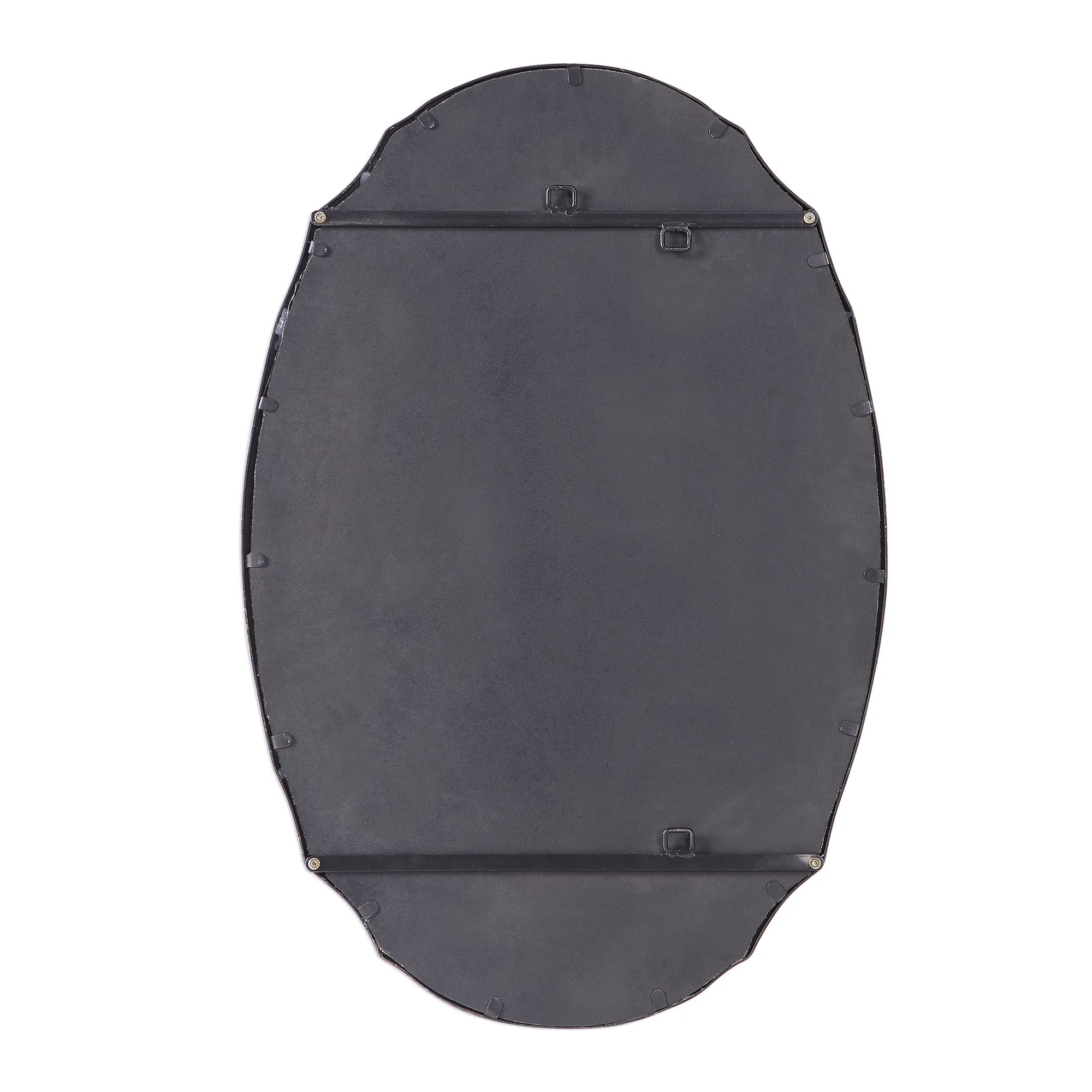 Image 7 Cinnabar Road Carmichael Silver 24" x 36" Oval Wall Mirror more views