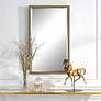 1_Cinnabar Road Coloma 24" x 40" Textured Gold Wall Mirror