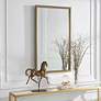 4_Cinnabar Road Coloma 24" x 40" Textured Gold Wall Mirror more views