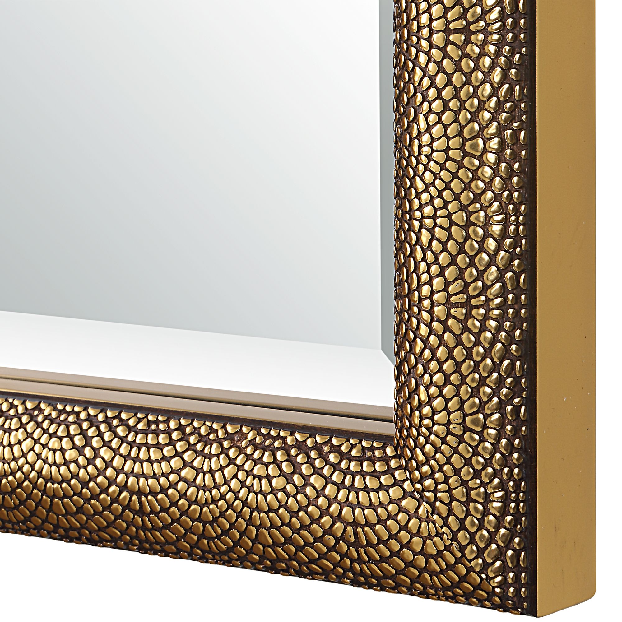 Image 6 Cinnabar Road Coloma 24" x 40" Textured Gold Wall Mirror more views